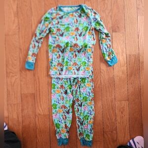 Kids Dinosaur Print Pajama Set
